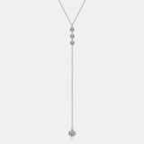 1.3 Carat Moissanite 925 Sterling Silver Drop Necklace