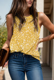 Printed Round Neck Tank