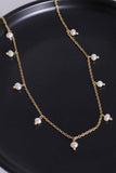 18K Gold-Plated Titanium Steel Pearl Necklace