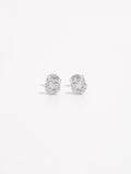 925 Sterling Silver Zircon Star Stud Earrings