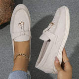 Round Toe Flat Slip-Ons