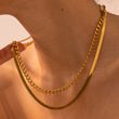 18K Gold-Plated Double Layered Necklace