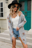 Angel Wings Star Open Front Long Sleeve Cardigan