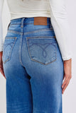 Judy Blue Full Size Distressed High Waist Wide Leg Jeans