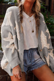 Sherpa Star V-Neck Cardigan with Pockets